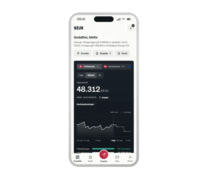 Sales, settlement and balance on the phone